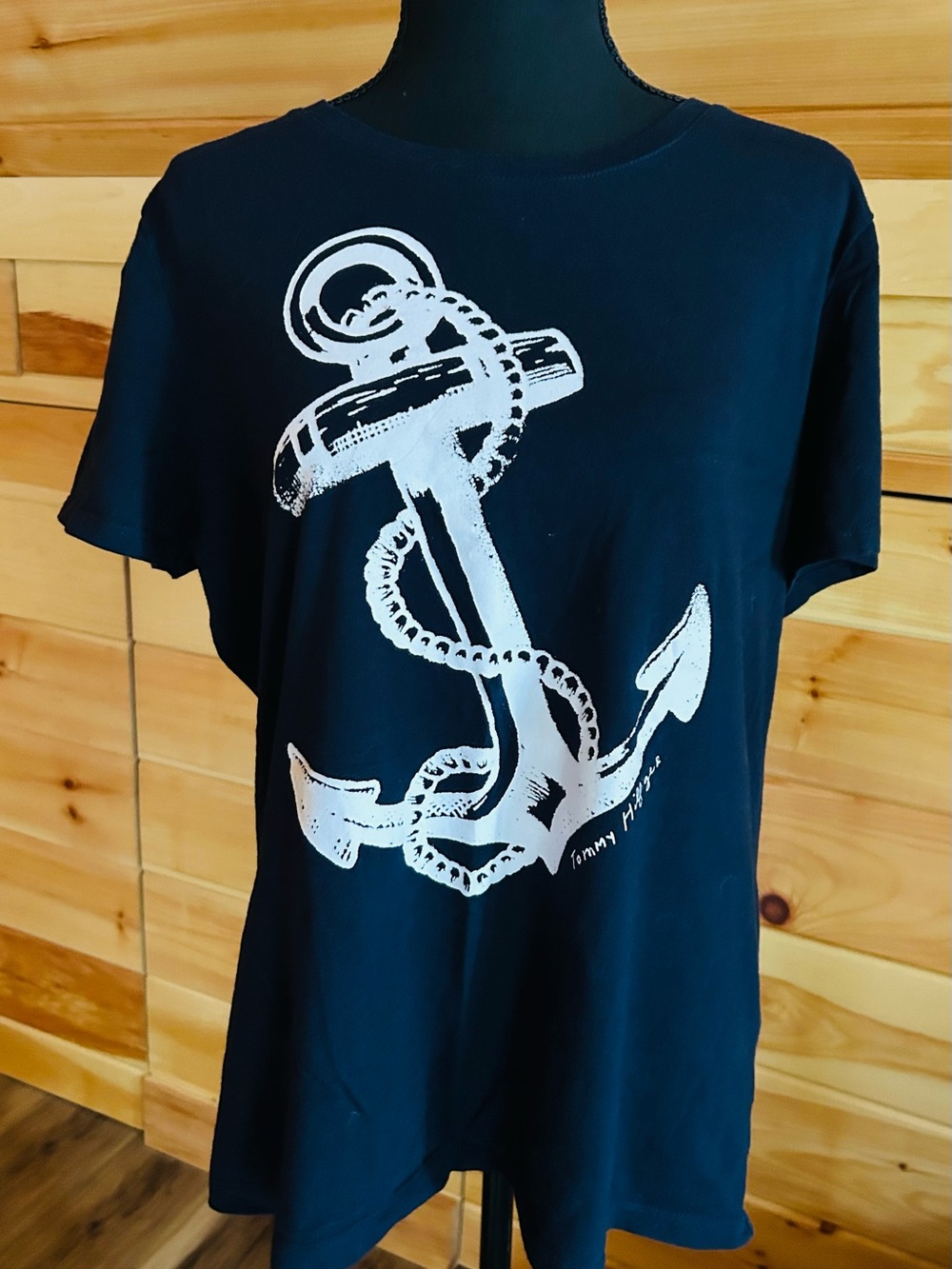 Tommy Hilfiger Navy Anchor Graphic Tee